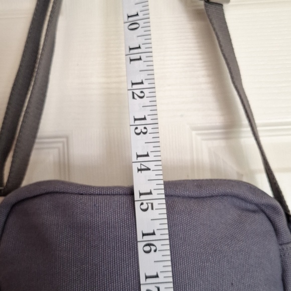 Duluth Trading Co Indigo Canvas Messenger Crossbody Bag - Picture 5 of 10